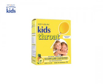 All Natural Kids 儿童缓解咽喉痛棒棒糖 菠萝青柠味 10支/盒 